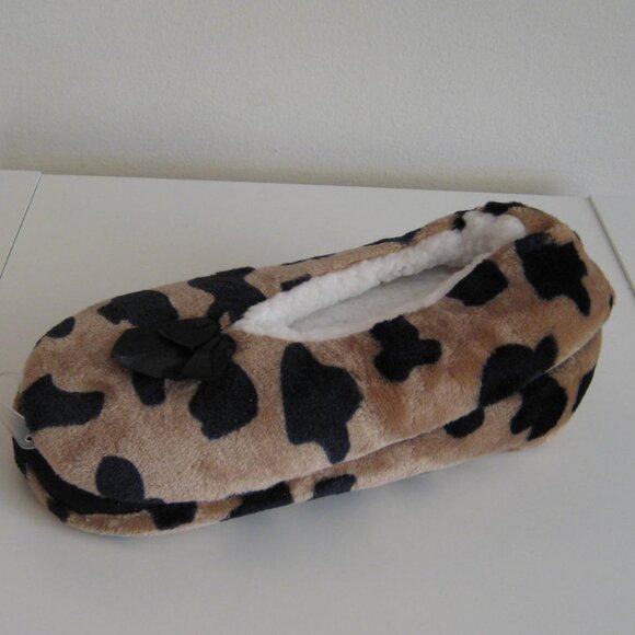 Leopard Print Bootie Slippers, NWT - Picture 1 of 4